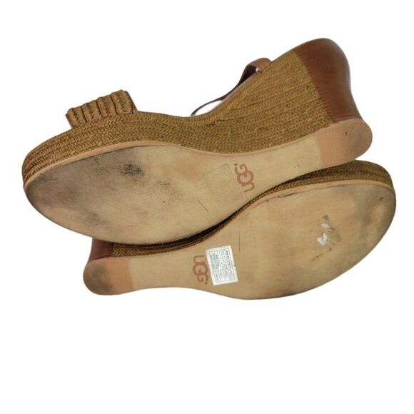 UGG Australia Espadrille Fitche Wedge Sandals (Size 11) - Picture 6 of 12